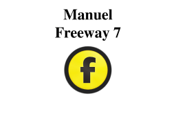 Tri-Edre Freeway Pro 7.0 Manuel utilisateur