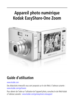 Kodak EasyShare One Zoom Manuel utilisateur