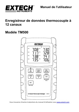 Extech Instruments TM500 12-Channel Datalogging Thermometer Manuel utilisateur