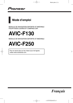 Pioneer AVIC F130 Mode d'emploi