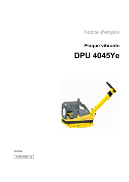 Wacker Neuson DPU4045Yeh Reversible Vibratory Plate Manuel utilisateur