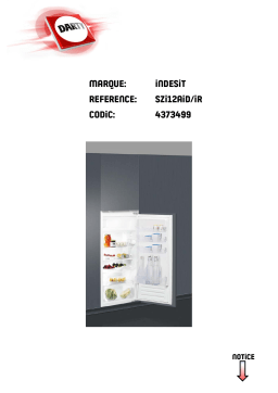 Indesit SZI12A1D/IR Manuel utilisateur