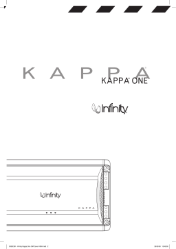 Infinity KAPPA ONE Manuel utilisateur