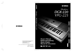 Yamaha DGX-220 Manuel utilisateur