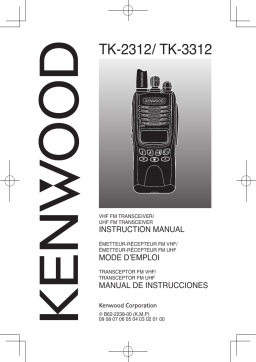 Kenwood TK-2312 Manuel utilisateur