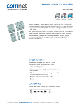 Comnet PS-AMR Series Fiche technique