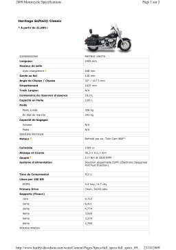 HARLEY-DAVIDSON HERITAGE SOFTAIL CLASSIC Manuel utilisateur