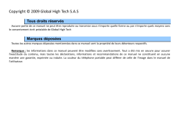 GHT G3 Mode d'emploi