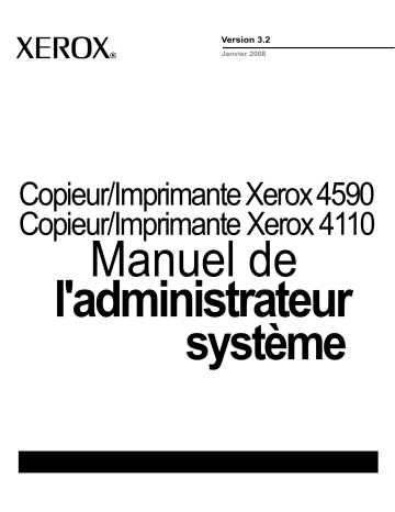 Xerox 4110, 4590 Manuel utilisateur | Fixfr