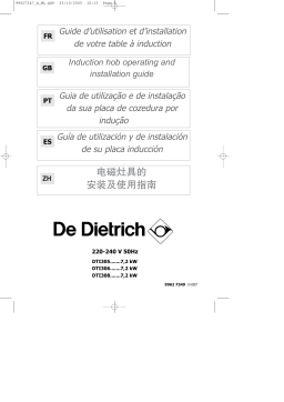 De Dietrich DTI305VE1 Manuel utilisateur