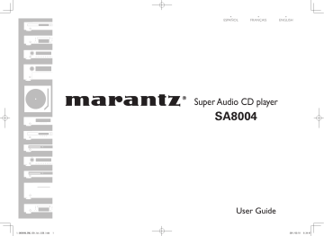 Manuel du propriétaire | Marantz SA8004 Manuel utilisateur | Fixfr