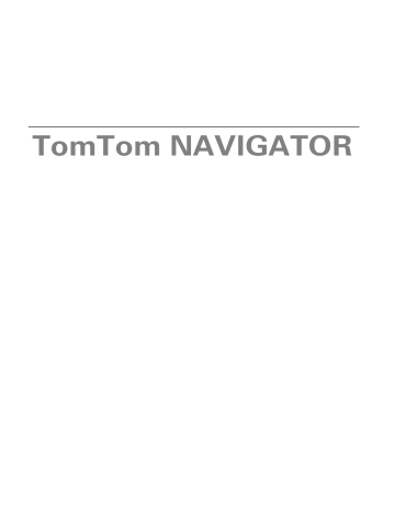 Mode d'emploi | TomTom Navigator 7 Manuel utilisateur | Fixfr