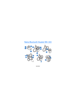 Nokia BLUETOOTH HEADSET BH-303 Manuel utilisateur