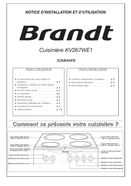 Brandt KV267WE1 Manuel utilisateur