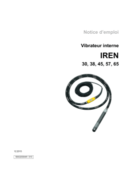 Wacker Neuson IREN45/042/10 High Frequency Internal Vibrator Manuel utilisateur