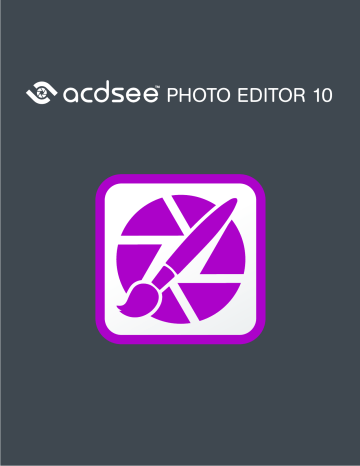 ACDSee Photo Photo Editor 10 Mode d'emploi | Fixfr
