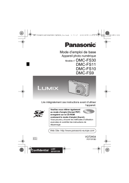 Panasonic lumix dmc fs30 Manuel utilisateur