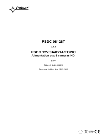 Mode d'emploi | Pulsar PSDC08128T - v1.0 Manuel utilisateur | Fixfr