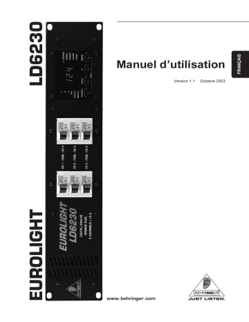 Manuel du propriétaire | Behringer LD6230 Manuel utilisateur | Fixfr