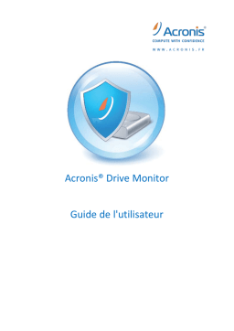 ACRONIS DRIVE MONITOR Mode d'emploi
