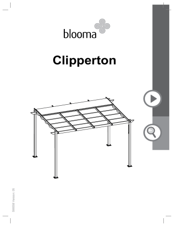 Blooma Clipperton 3 x 4 m Manuel utilisateur | Fixfr