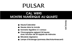 Pulsar W890 Manuel utilisateur