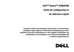 Dell Vostro A180 desktop Guide de démarrage rapide