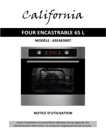 Manuel du propriétaire | California 65EAE40007 Four Manuel utilisateur | Fixfr