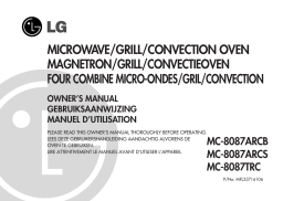 LG MC8087ARC Manuel du propriétaire