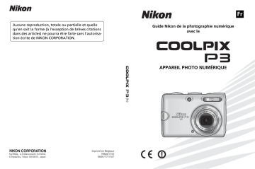 Mode d'emploi | Nikon Coolpix P3 Manuel utilisateur | Fixfr