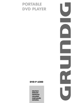Grundig DVD-P 6200 Manuel utilisateur