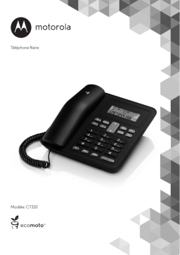 Motorola CT320 Manuel utilisateur