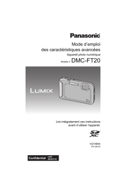 Panasonic DMC FT20 Mode d'emploi