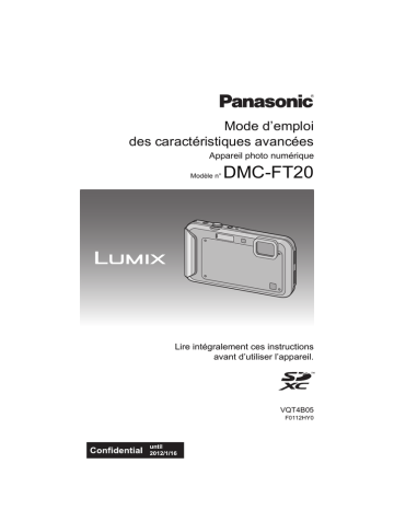 Panasonic DMC FT20 Mode d'emploi | Fixfr