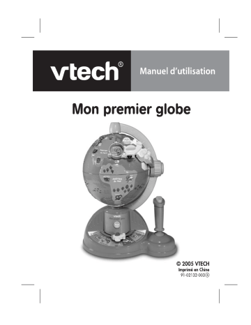 Manuel du propriétaire | VTech MON NOUVEAU PREMIER GLOBE Manuel utilisateur | Fixfr