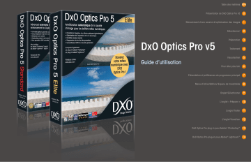 DxO Optics Pro v5.1 Mode d'emploi | Fixfr