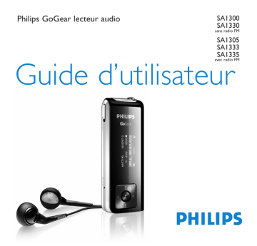 SA1335 | SA1300 | SA1305/02 | SA1305 | SA1333 | SA1330/02 | SA1300/02 | SA1335/02 | Mode d'emploi | Philips SA1330 Manuel utilisateur | Fixfr