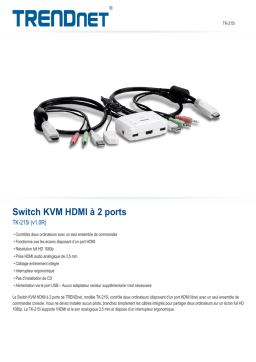 Trendnet TK-215i 2-Port HDMI KVM Switch Fiche technique