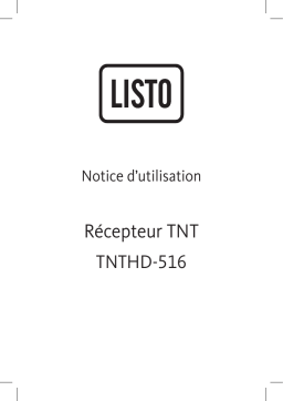 Listo TNTHD-516 Manuel utilisateur