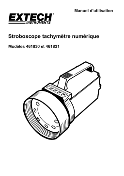 Extech Instruments 461830 Digital StroboTach 115VAC, 60Hz Manuel utilisateur