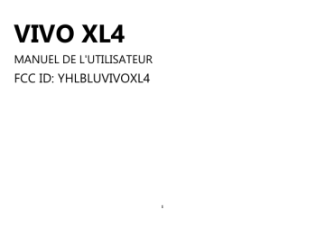 Blu Vivo XL4 Manuel du propriétaire | Fixfr