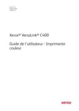 Xerox VersaLink C400 Color Printer Mode d'emploi