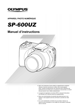 Olympus SP600 UZ Manuel utilisateur