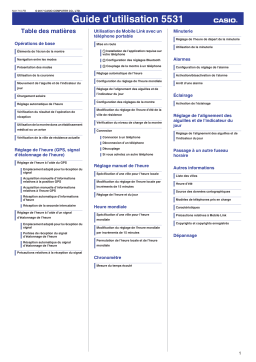 Casio 5531 Manuel utilisateur