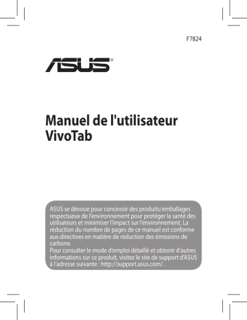 Vivo Tab Smart | Mode d'emploi | Asus ME400 CL Manuel utilisateur | Fixfr