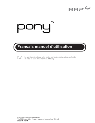 R82 Pony Walking Manuel utilisateur | Fixfr