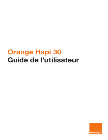 Mode d'emploi | ORANGE Hapi 30 Manuel utilisateur | Fixfr