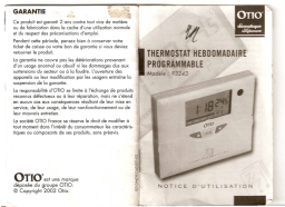 Otio THERMOSTAT HEBDOMADAIRE PROGRAMMABLE 93243 Manuel utilisateur