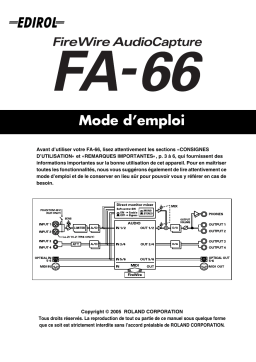 Edirol FA-66 Manuel utilisateur