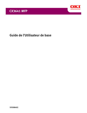 Manuel du propriétaire | OKI CX3641MFP Manuel utilisateur | Fixfr